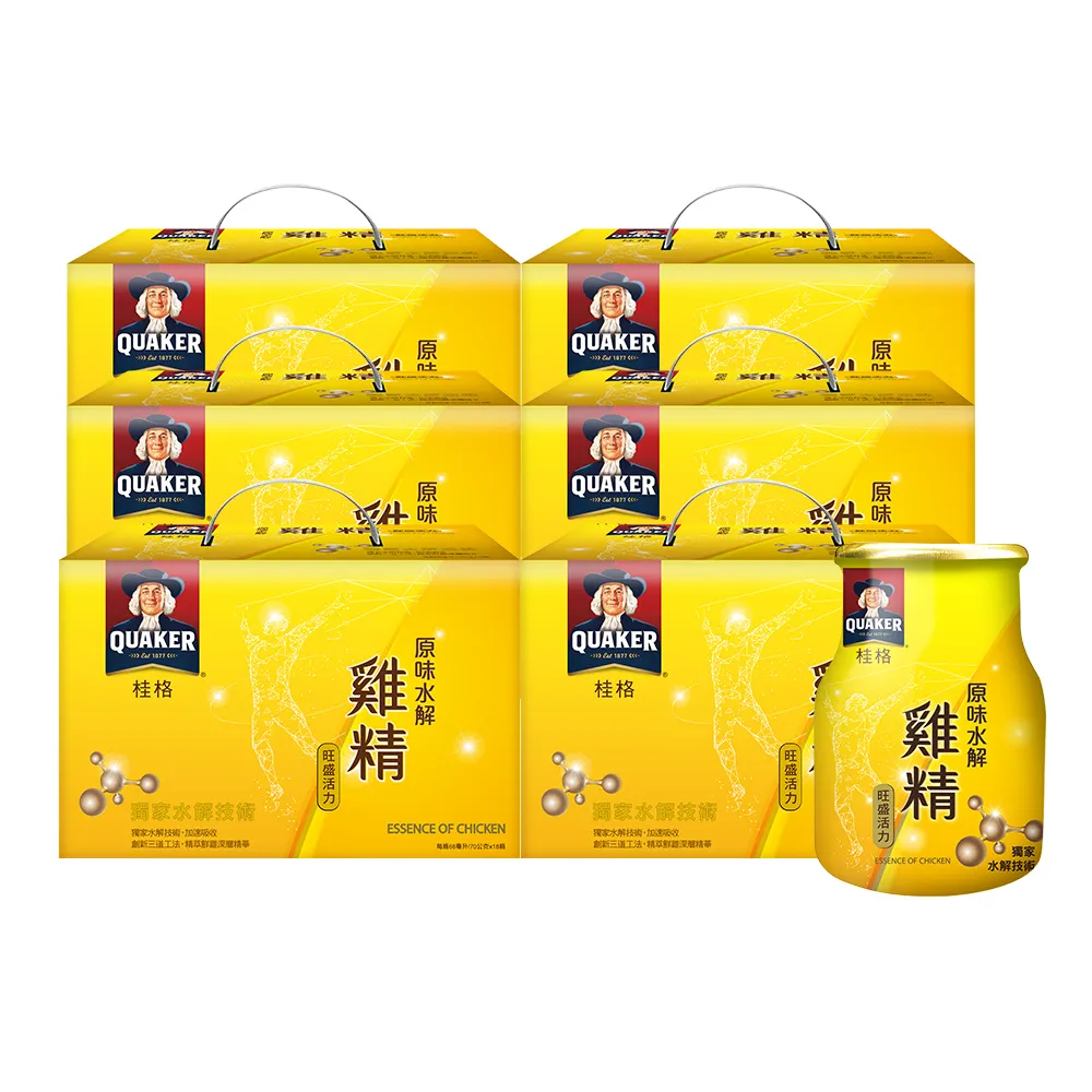 【桂格】原味水解雞精68ml×18入x6盒(共108入)