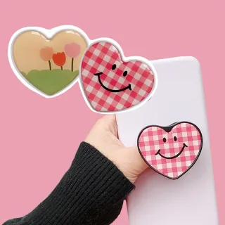 【心心印】手機支架2入(氣囊 伸縮 指環扣)