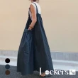 【Lockers 木櫃】秋季日系背帶純棉口袋連衣裙 L112082101(口袋連衣裙)