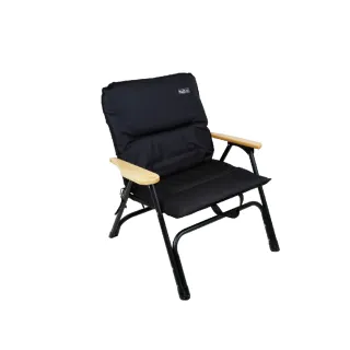 【NUIT 努特】職人系列 托托里 鋁合金單人四季沙發椅 加寬版 折合椅 休閒椅 摺疊椅(NTC98BK)