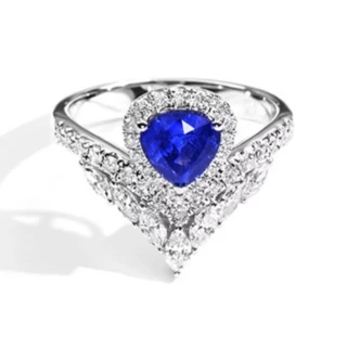 【禾美珠寶】天然皇家藍藍寶石戒指SN358(18K金)