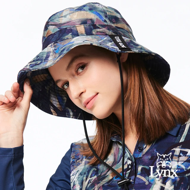 Lynx Golf 男款合身版吸排抗UV素面造型貼膜設計夜光