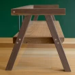 【eguchitoys】扶手長板凳 - 高 - 23cm(兒童/幼兒木製家具 雙人椅 餐椅)