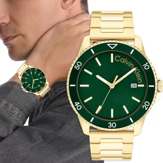 【Calvin Klein 凱文克萊】CK 城市運動風手錶-44mm 新年禮物(25200383)
