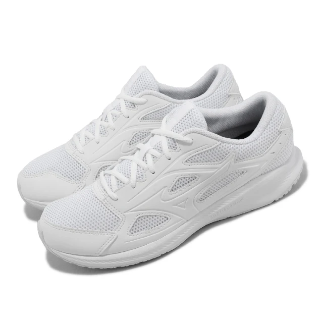 MIZUNO 美津濃 慢跑鞋 Maximizer 26 寬楦 男鞋 女鞋 白 全白 反光 路跑 運動鞋 美津濃(K1GA2402-01)