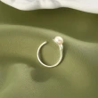 【MoonDy】戒指 銀戒 珍珠戒指 法式戒指 日系戒指 開口戒指 可調式戒指 情人節禮物 女生禮物 閨蜜戒指