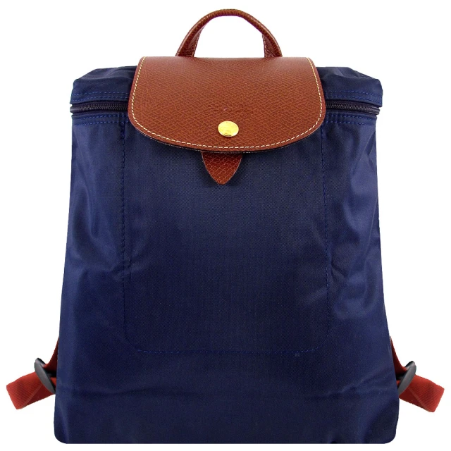 LONGCHAMP LE PLIAGE 再生尼龍布折疊後背包(藍色)