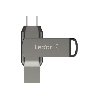 【Lexar 雷克沙】D400 64GB USB 3.1 Type-C 雙頭隨身碟