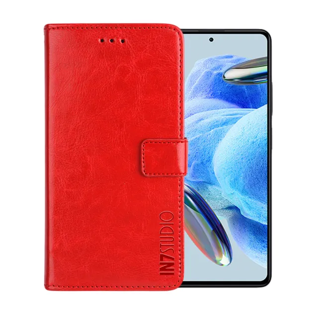 【IN7】紅米 Note 12 Pro 5G 6.67吋 磁扣側掀瘋馬紋PU皮套