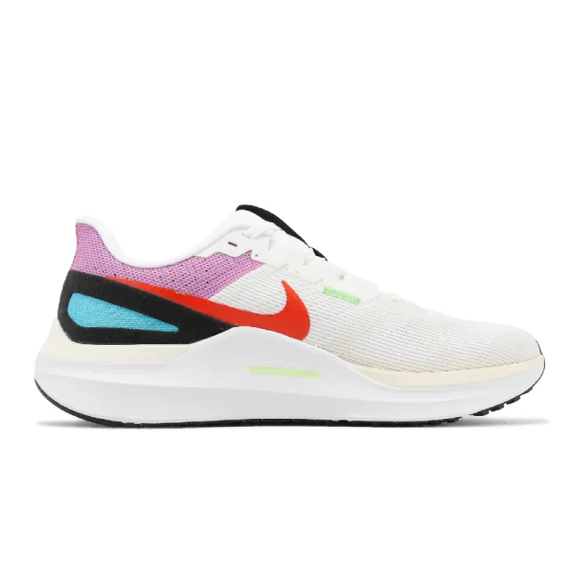 【NIKE 耐吉】慢跑鞋 Air Zoom Structure 25 SE 男鞋 白 紅 氣墊 支撐 穩定 緩震(FV4867-100)