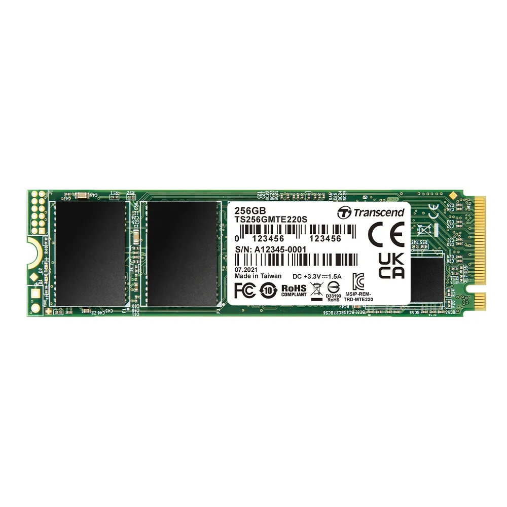 【Transcend 創見】MTE220S 256GB M.2 2280 PCIe Gen3x4 SSD固態硬碟(TS256GMTE220S 新舊包裝隨機出貨)