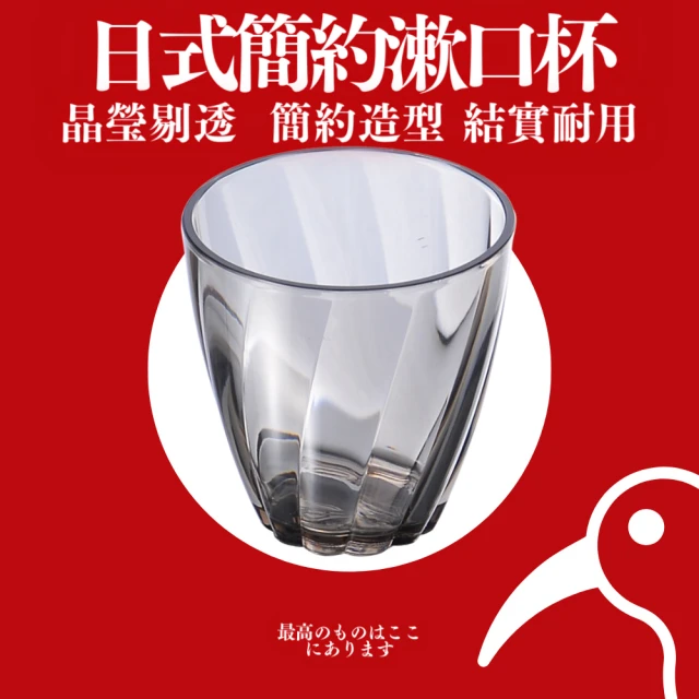 茉家 安心材質PET透明長虹紋漱口杯(3入) 推薦