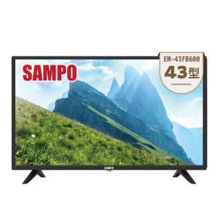【SAMPO 聲寶】43型HD低藍光顯示器+視訊盒(EM-43FB600+MT-600)