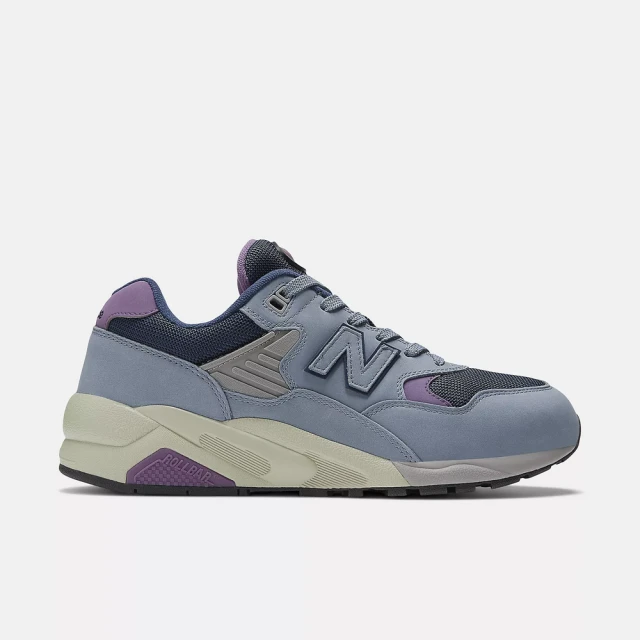 NEW BALANCENEW BALANCE NB 580 復古運動鞋 休閒鞋 男鞋 女鞋 灰藍 麂皮 親子鞋(MT580VB2-D)