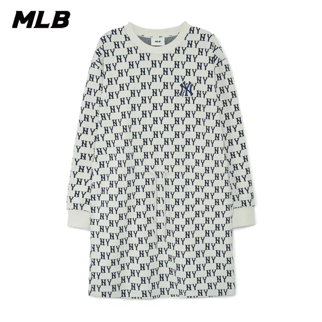 【MLB】連身裙 長版上衣 MONOGRAM系列 紐約洋基隊(3FOPM0134-50CRD)