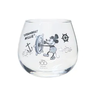【sunart】迪士尼100周年 百年慶典系列 不倒翁玻璃杯 米奇 汽船威利號(餐具雜貨)