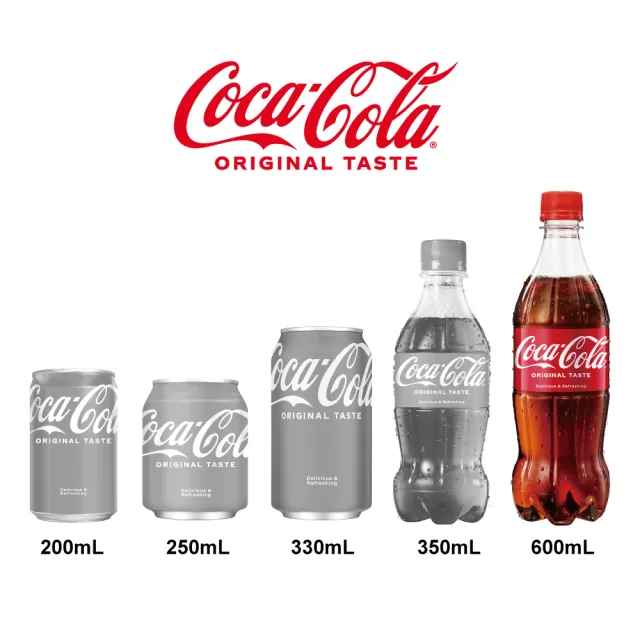【Coca-Cola 可口可樂】寶特瓶600ml x4入/組