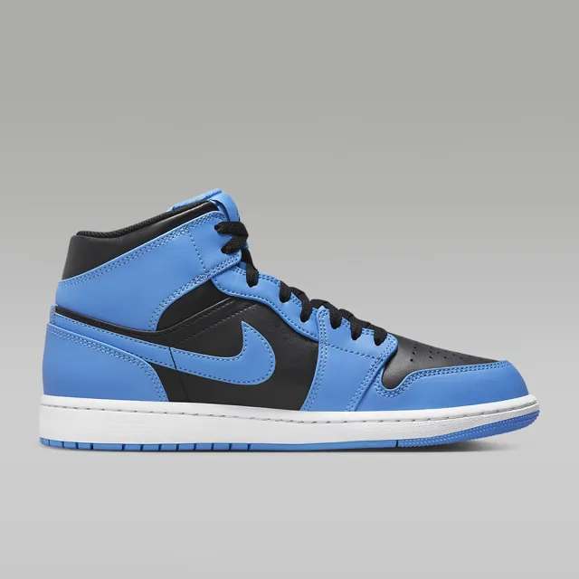 NIKE 耐吉】籃球鞋運動鞋AIR JORDAN 1 MID 男鞋藍黑(DQ8426401) - momo