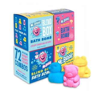 【泡泡先生】Mr.Bubble可愛動物沐浴球驚喜盒50gx1入(款式隨機出貨)