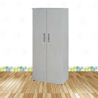 【·Fly· 飛迅家俱】2.7尺楓木色2門塑鋼鞋櫃高180cm