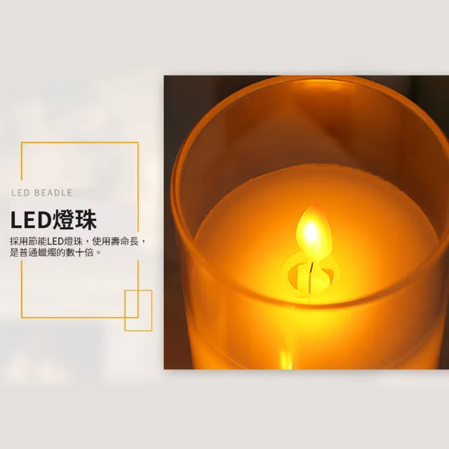【LifeMarket】浪漫LED電子蠟燭套組 含搖控器(仿真搖擺燈芯 小夜燈 求婚 占卜 生日送禮 交換禮物)