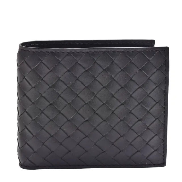 【BOTTEGA VENETA 寶緹嘉】經典編織小羊皮零錢袋摺疊短夾(咖啡色193642-V4651-2006)
