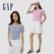【GAP】女裝 Logo羅紋針織短版短袖T恤 女友T系列-多色可選(598855)
