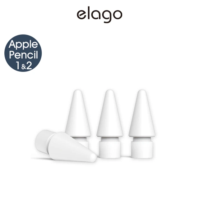 【Elago】Apple Pencil Pro/1代/2代/USB-C 替換筆尖4入
