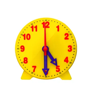 【工具達人】教學時鐘 時鐘教具 認識時間 三針連動 數學教具 時間教具 鍾錶模型 時鍾教具 時鐘(190-CTA312)