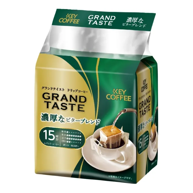 【KEY COFFEE】濃厚濾掛研磨隨身包6公克X15包*4袋(KEY COFFEE)