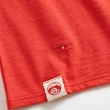 【EDWIN】江戶勝 男裝 富士山朱印和風小刺繡短袖T恤(桔紅色)
