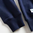 【EDWIN】男裝 再生系列 CORE 環保丹寧拼貼BOX LOGO厚長袖T恤(丈青色)