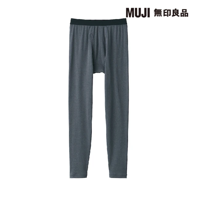 MUJI 無印良品 男棉混保暖全長緊身褲(共2色)