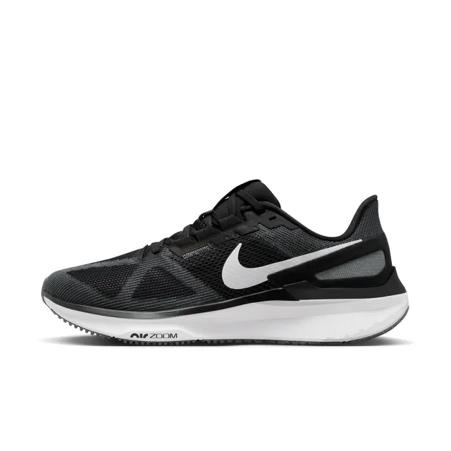 【NIKE 耐吉】慢跑鞋 男鞋 運動鞋 緩震 AIR ZOOM STRUCTURE 25 黑 DJ7883-002