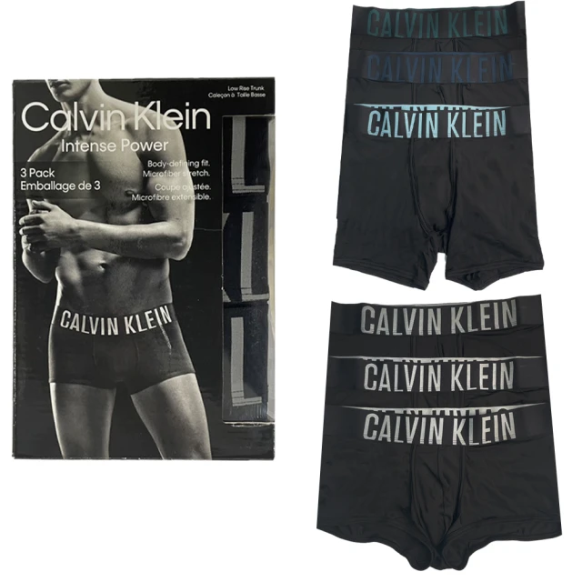 Calvin Klein 凱文克萊 2023男時尚超細纖維黑