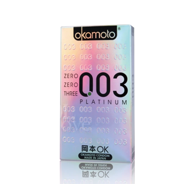 okamoto 岡本 003 極薄白金保險套 10入/盒(保險套 安全套 衛生套)