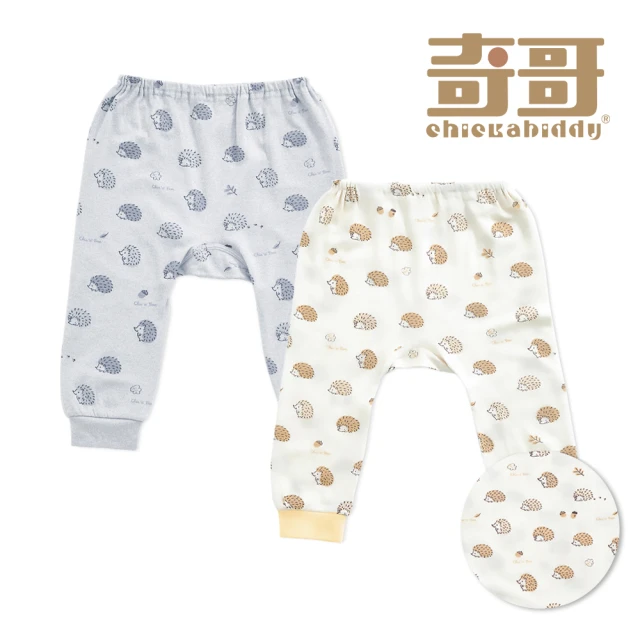 奇哥 Chic a Bon 刺蝟冒險記初生褲/嬰兒褲-羊毛保暖布 3-9個月(2色選擇)
