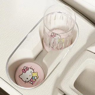 【HELLO KITTY】可愛凱蒂貓車用水杯墊防滑墊止滑墊(2入組)