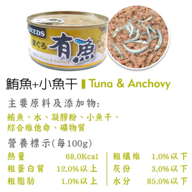 【Seeds 聖萊西】HAVE FISH 有魚貓餐罐 170g(主食/全齡貓/貓罐/貓狗飼料/罐頭餐盒/零食點心)