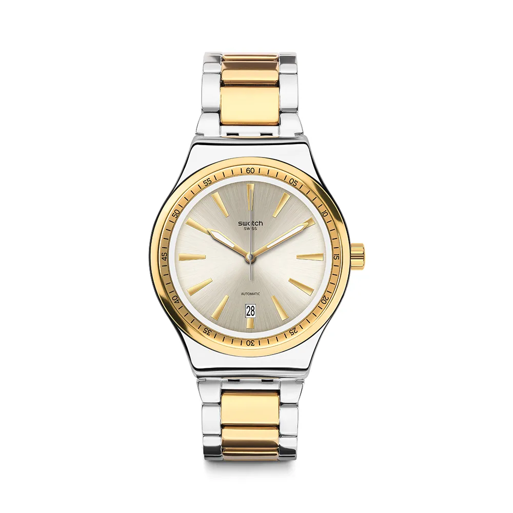 【SWATCH】51號星球機械錶 SISTEM BLING 閃耀 手錶 瑞士錶 錶(42mm)