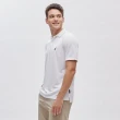 【NAUTICA】男裝 吸濕排汗休閒素面短袖POLO衫(白色)