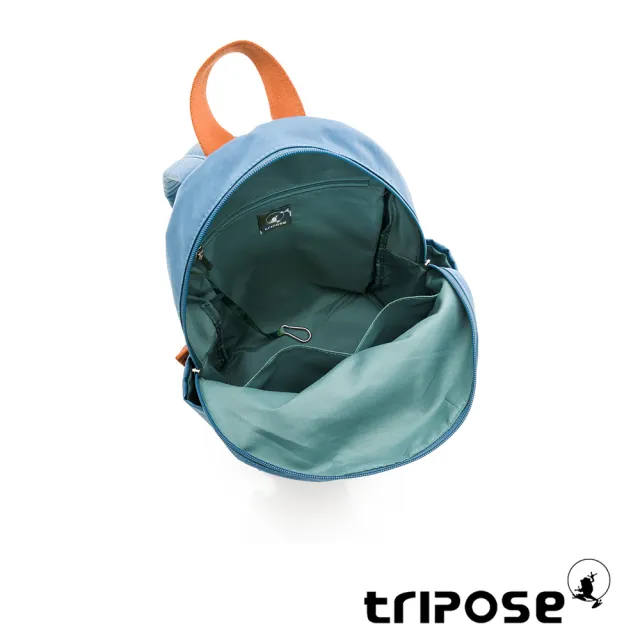 【tripose】CUBI微皺尼龍輕量後背包-小(湖畔藍)