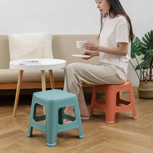 【bebehome】北歐風加厚矮凳 三入組(家用小板凳/可堆疊收納小椅凳/換鞋凳)