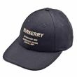 【BURBERRY 巴寶莉】經典品牌LOGO刺繡棒球帽(黑色8057625)