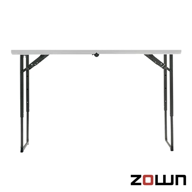 ZOWN Oskar 120cm折疊桌 白x1入(120x61x3段調高)