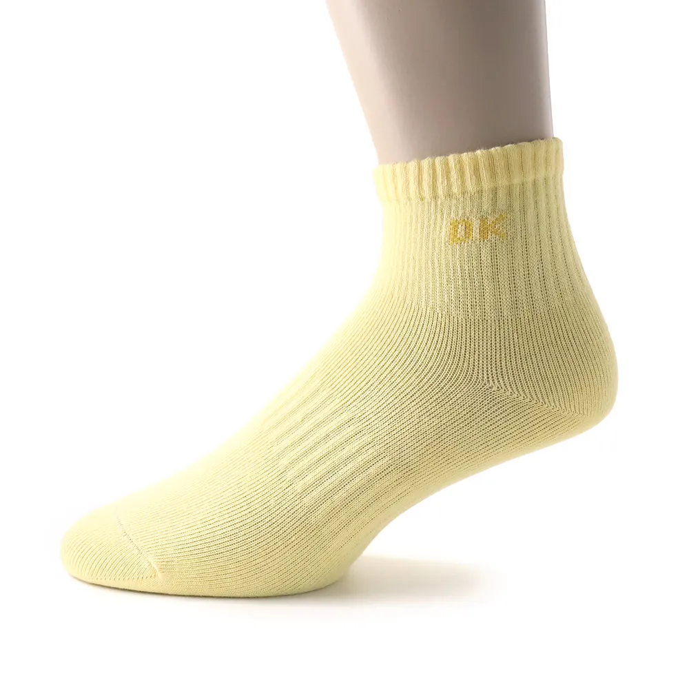 【DK 高博士】抗菌足弓短襪 A0108-33 黃色