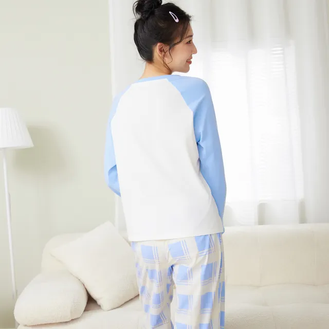 【6IXTY8IGHT】超柔軟牛奶絲 棉質睡衣套裝 女士 HW09405(睡衣套裝)