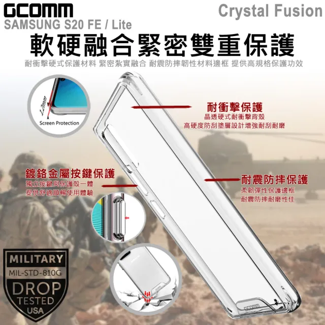 【GCOMM】三星 S20 FE/Lite 晶透軍規防摔殼 Crystal Fusion(三星 Galaxy S20 FE / Lite)