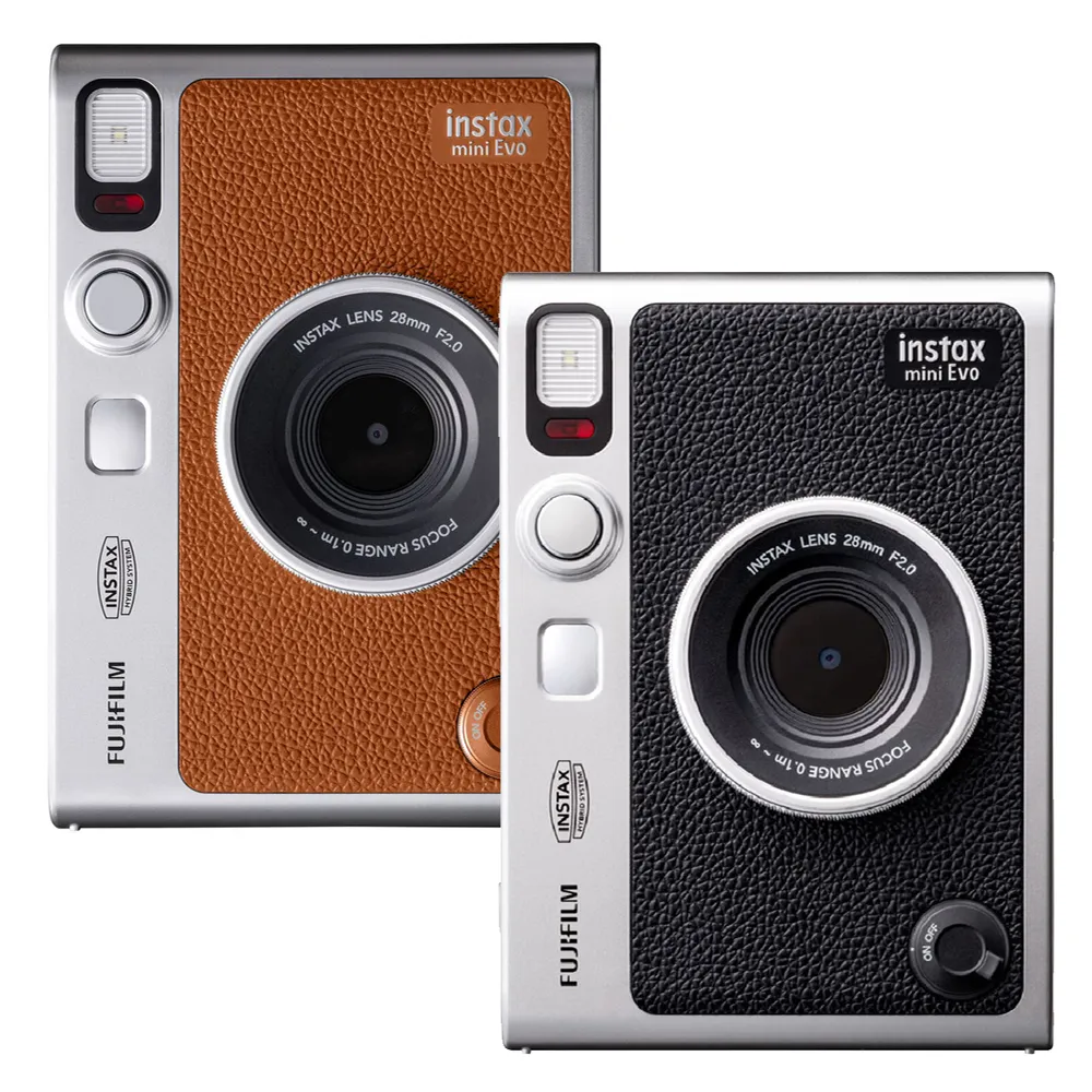 【FUJIFILM 富士】instax mini Evo EVO 混合式數位馬上看相機--公司貨(束口袋)