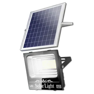【DE生活】增強款150W LED大功率太陽能分體式智能光控感應/路邊照明/探照壁燈  遙控定時